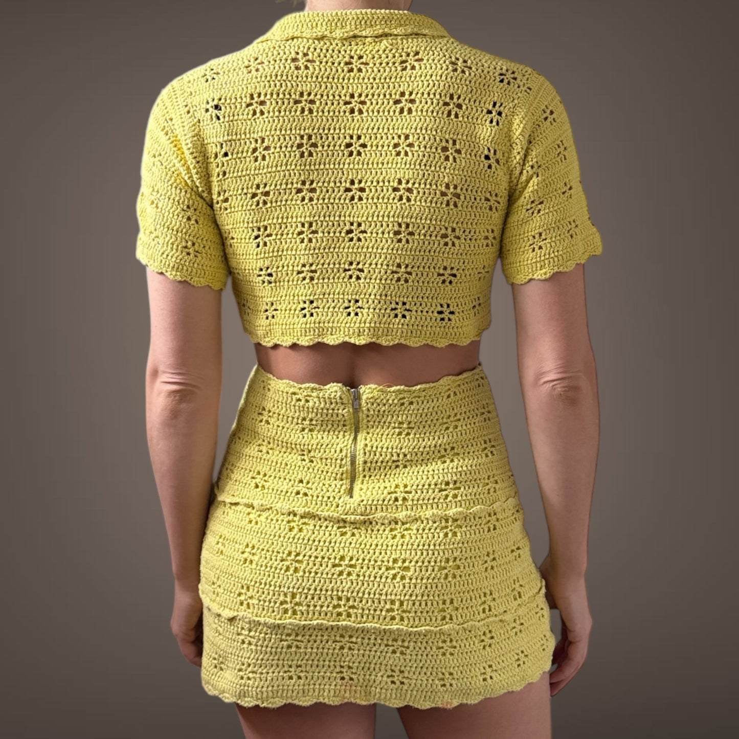 Alice McCall Crochet Set – Lemon Yellow (XS)