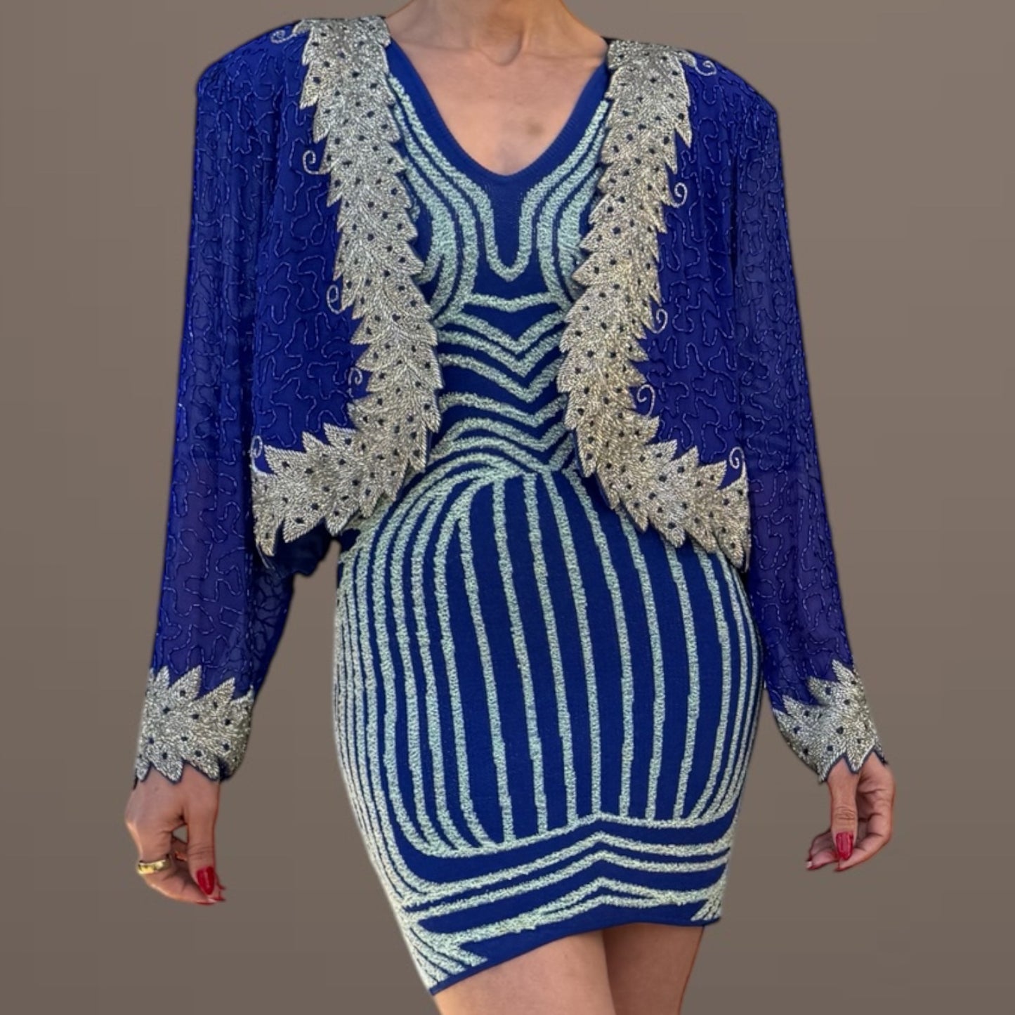 Gagni Design Blue Sequin Topper – One Size