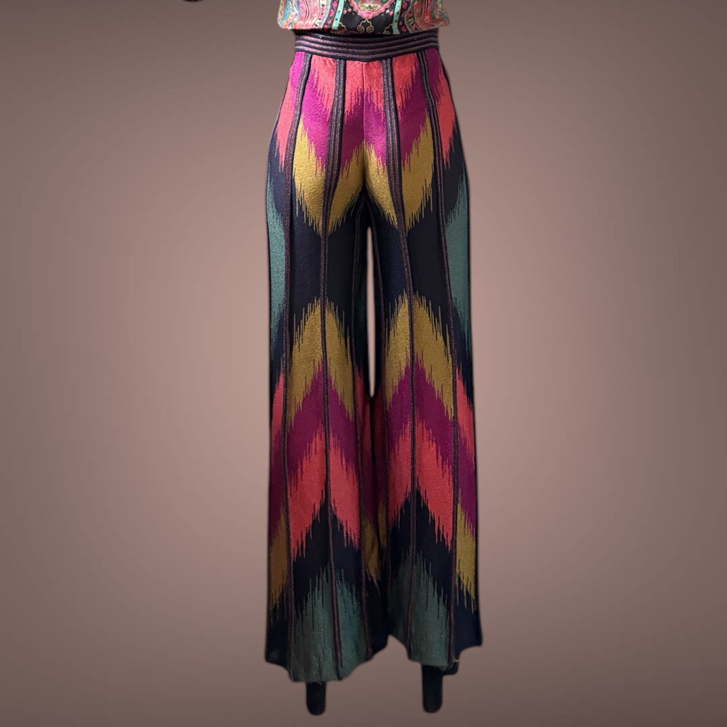 Missoni High-Waisted Knit Pants – Multi-Color (M)
