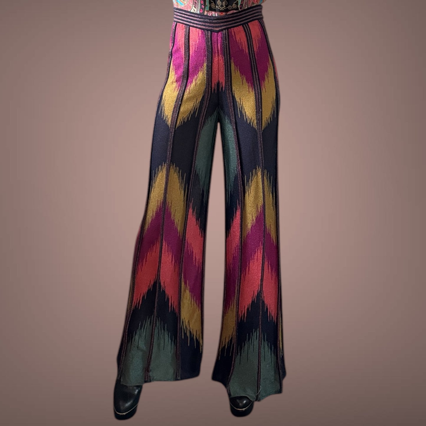 Missoni High-Waisted Knit Pants – Multi-Color (M)