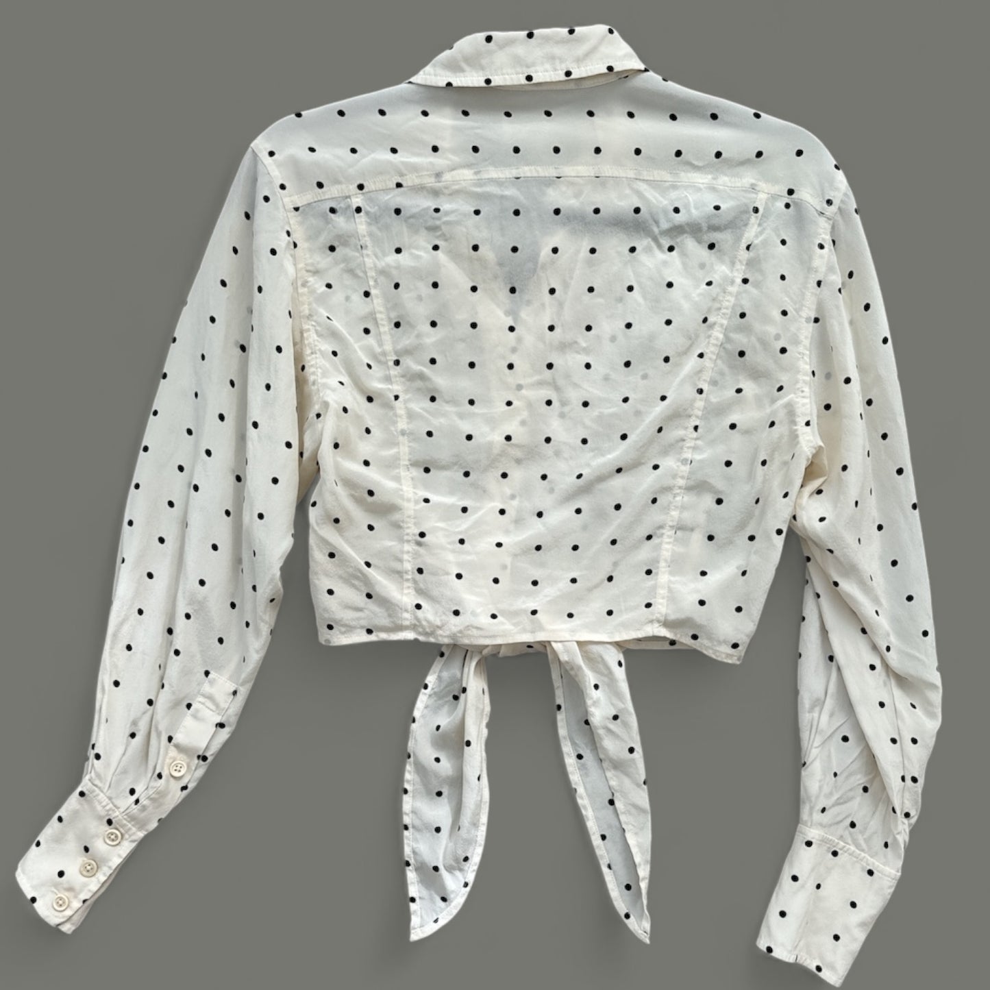 Heading:
Diane Von Furstenberg 100% Silk Polka Dot Blouse - Size 2