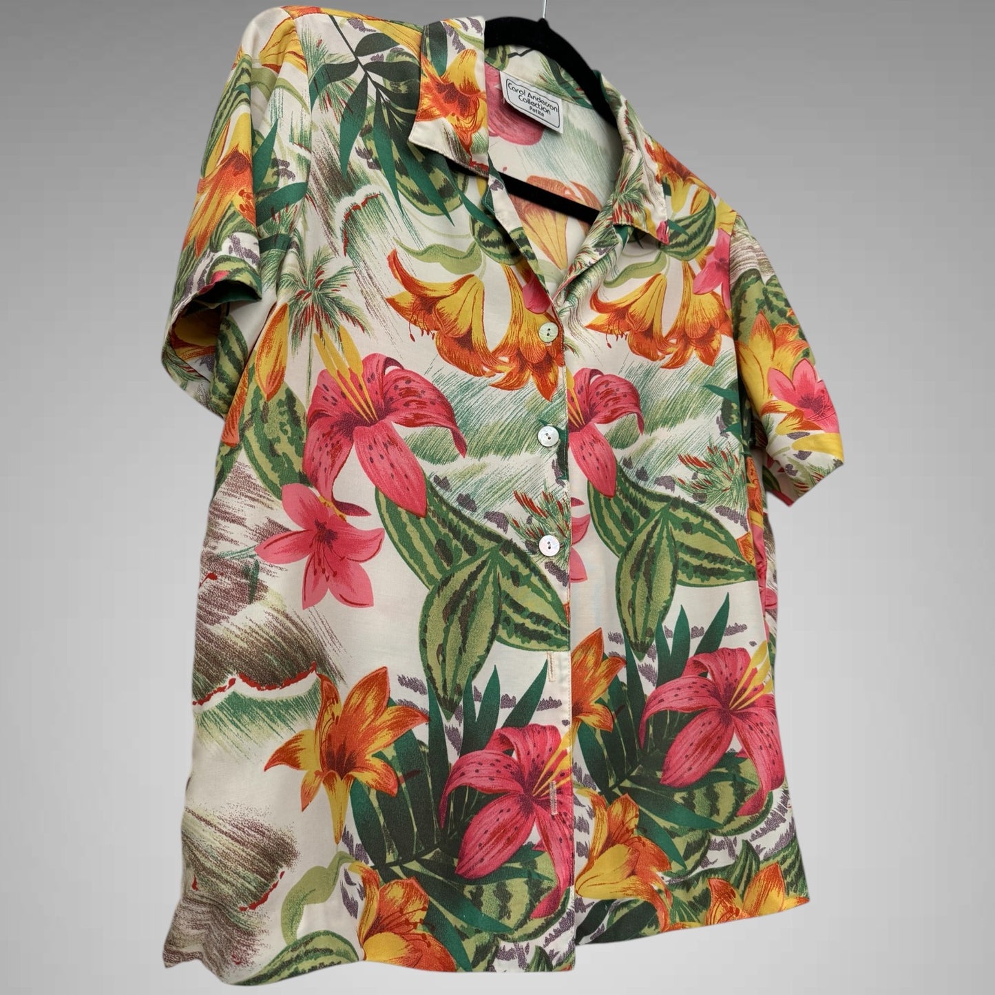 Floral Tropical Print Hawaiian Shirt