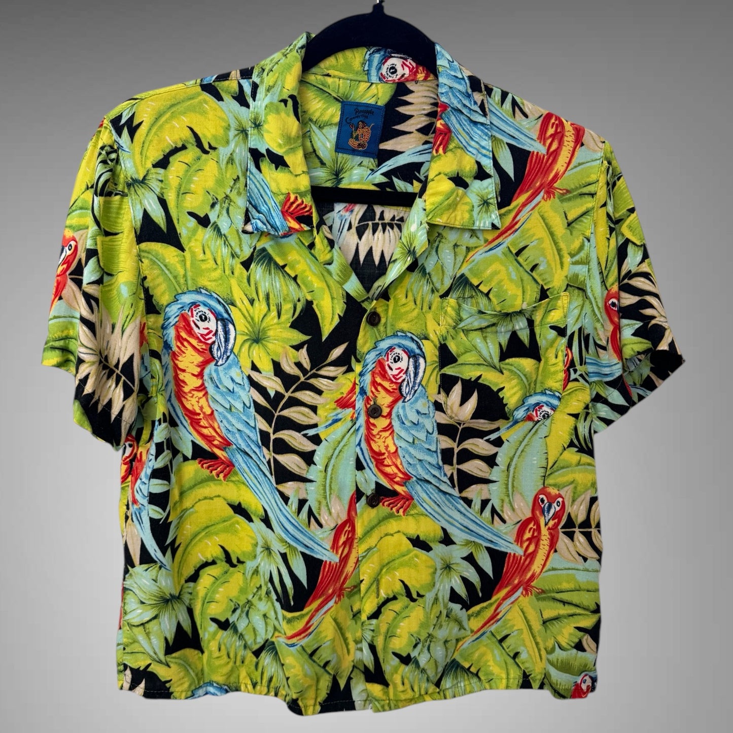 Parrot Print Hawaiian Shirt