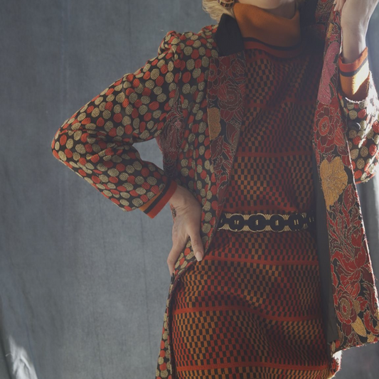 Marbern by Lawrence Vintage Size 12 Knit Dress – Mod-Inspired and Union-Made