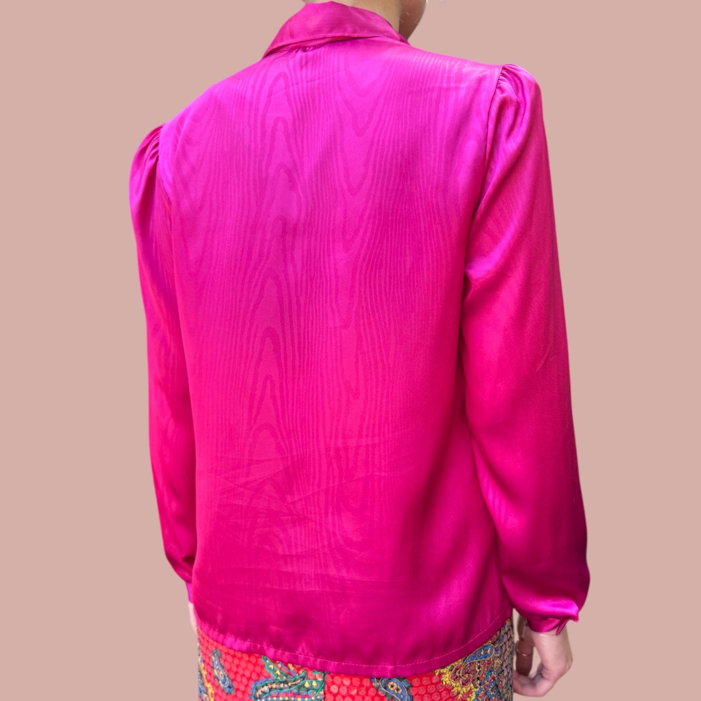 Vintage Caribou Magenta Blouse – Size S
