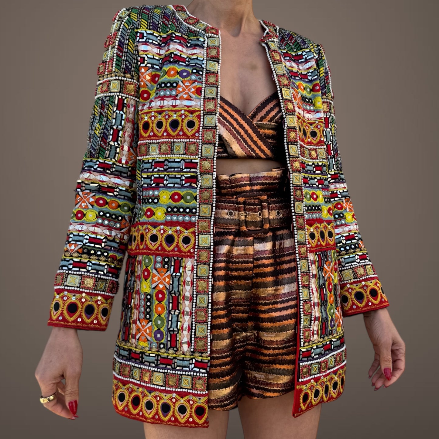 Alice + Olivia Embellished Jacket – Size S