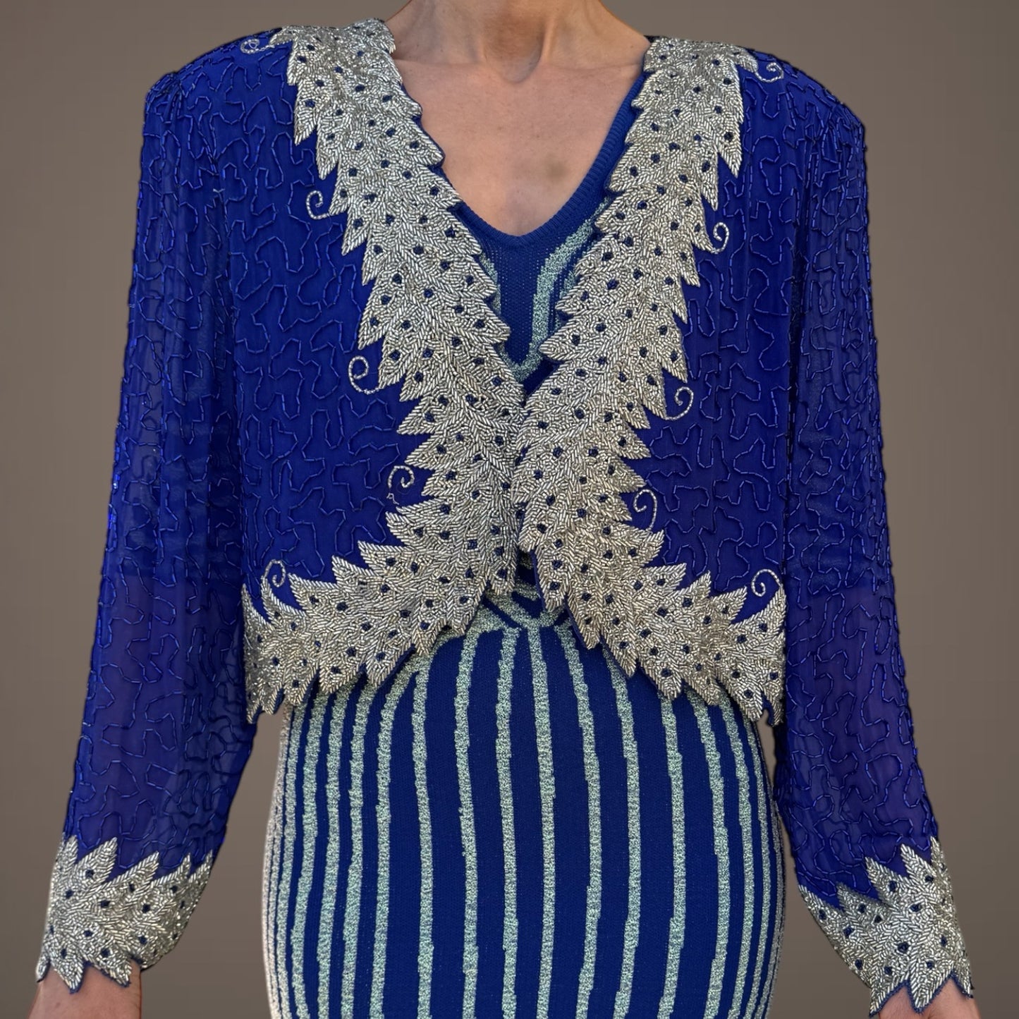 Gagni Design Blue Sequin Topper – One Size