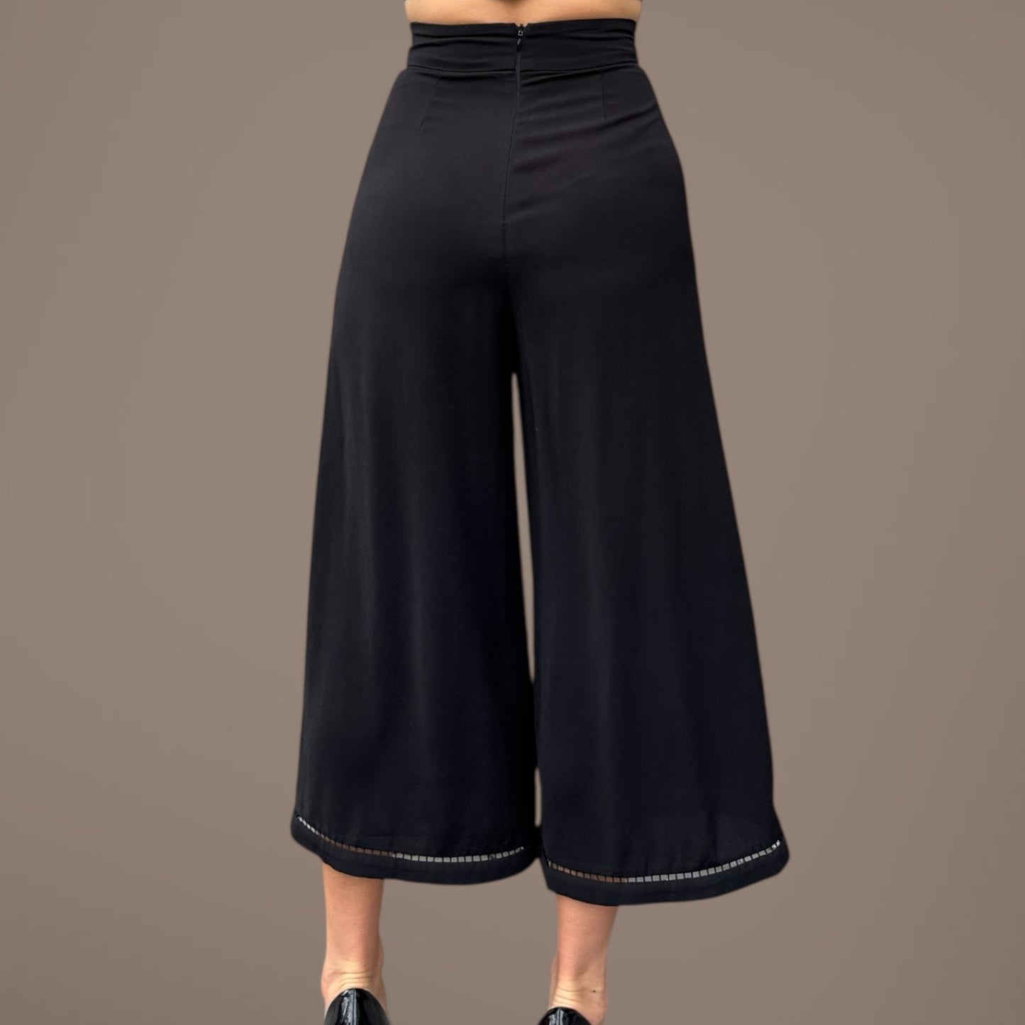 ZIMMERMANN Wide-Leg Cropped Pants – Size 0 (XS)