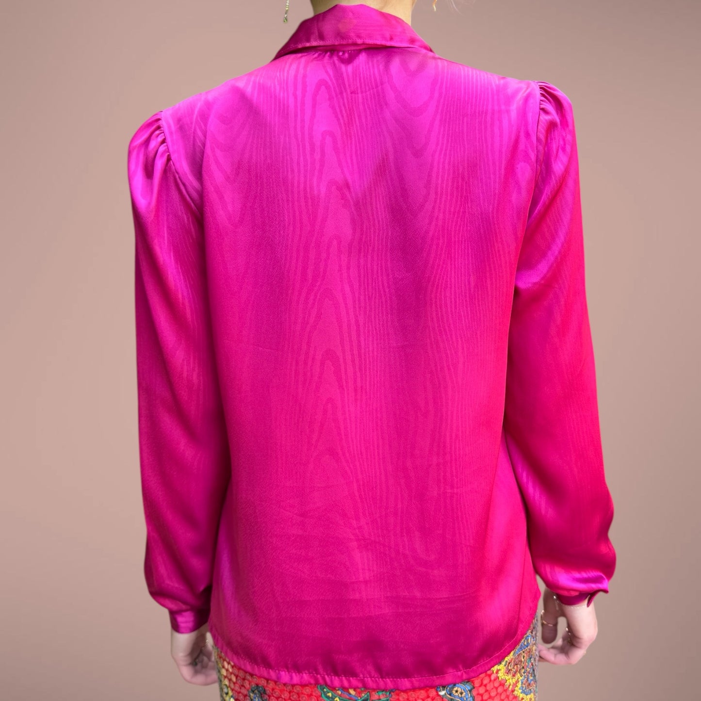 Vintage Caribou Magenta Blouse – Size S