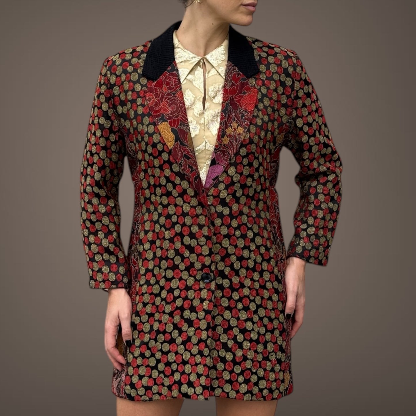 Diane Freis Original Vintage Embroidered Blazer