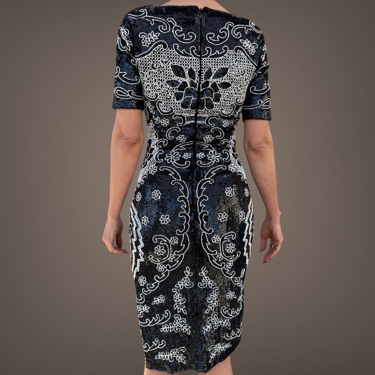 Leila Shams Hand-Beaded Dress – Size XS