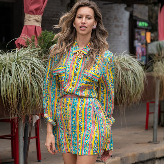 Vintage Doncaster Custom Two-Piece Set – Multicolor (S/M)