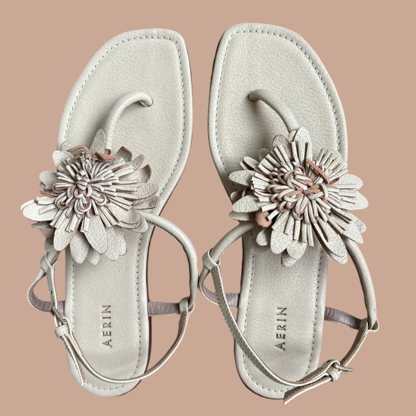 AERIN Italian Leather Sandals in Soft Camel – Timeless Elegance with a Story