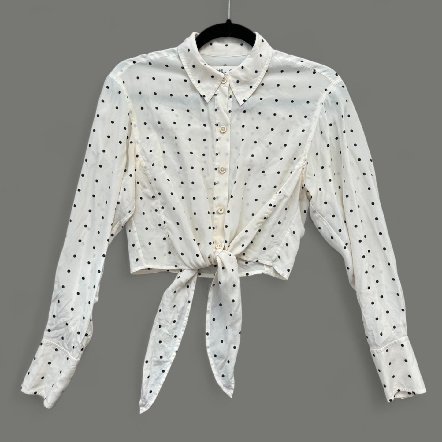 Heading:
Diane Von Furstenberg 100% Silk Polka Dot Blouse - Size 2