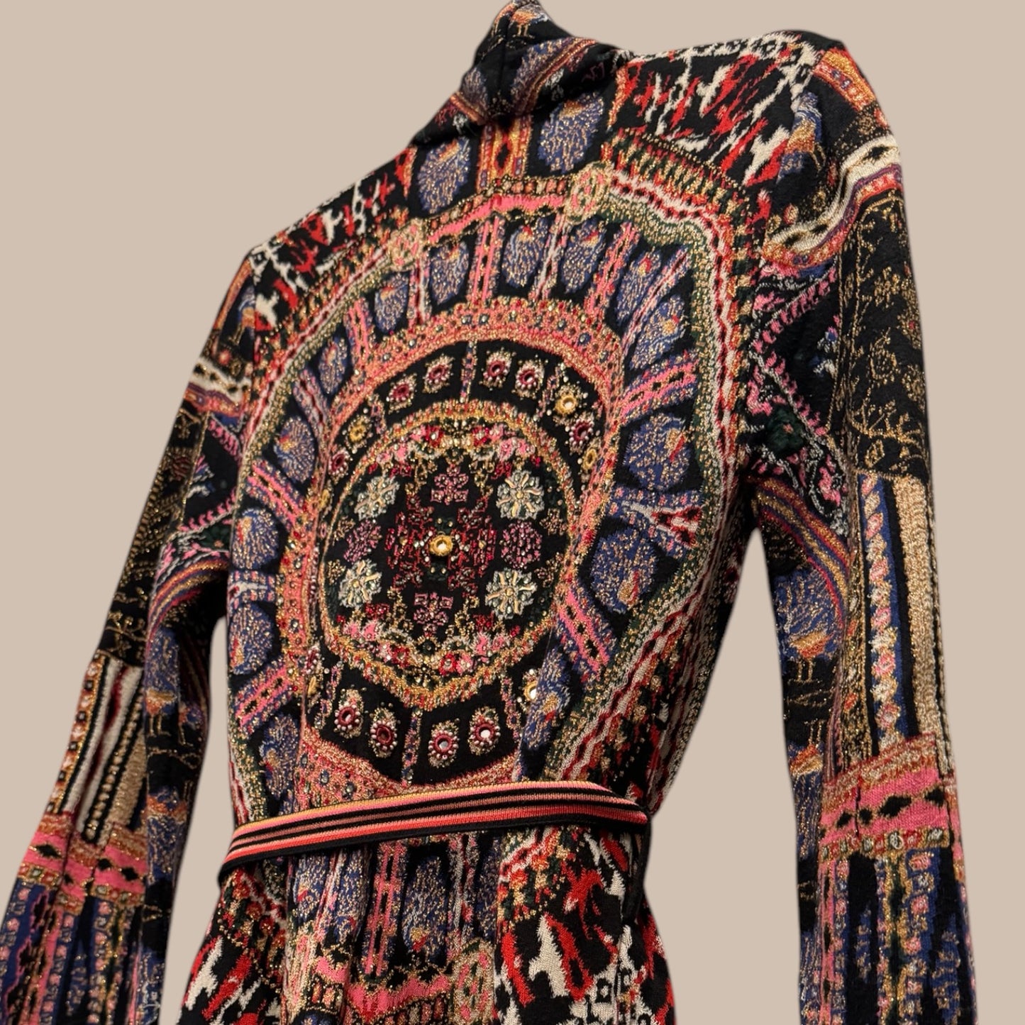 Camilla Embellished Long-Sleeve Cardigan – Size XS