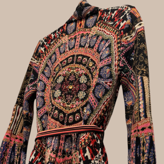 Camilla Embellished Long-Sleeve Cardigan – Size XS