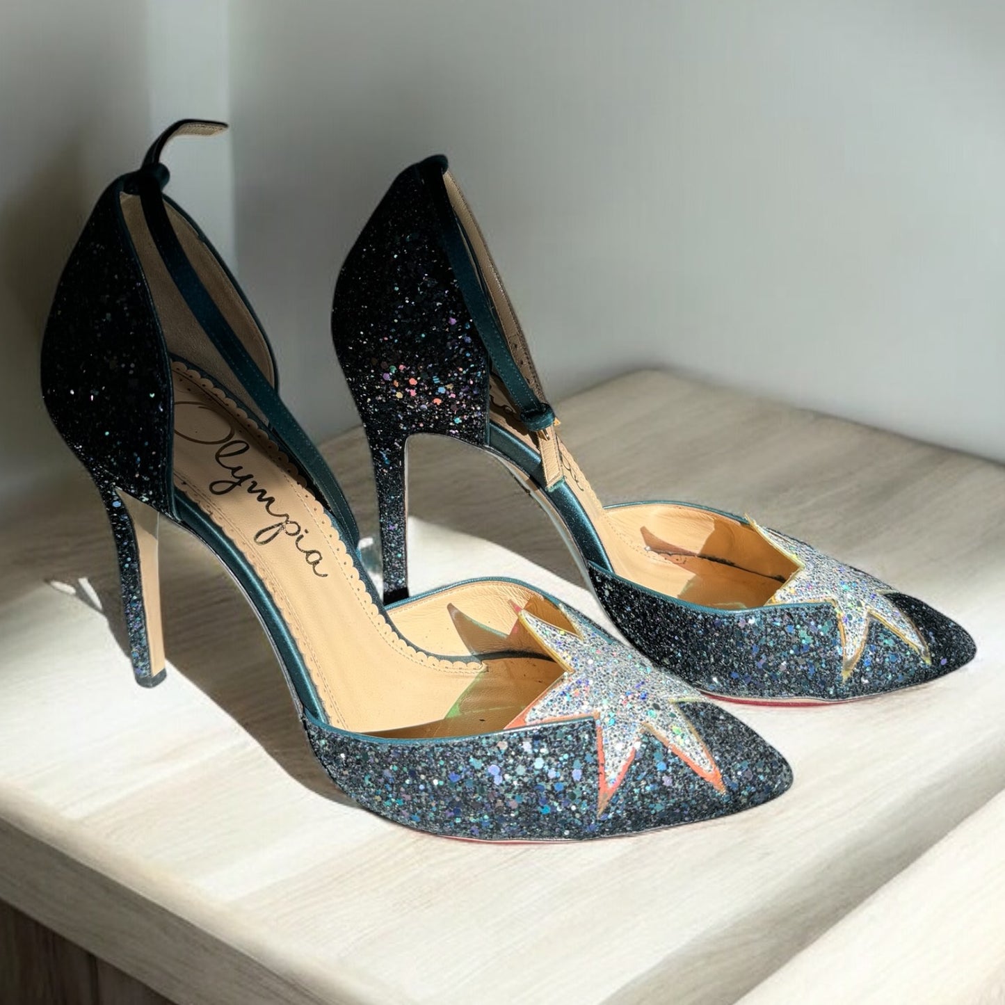 Sophia Webster Glitter Star Heels – Size 38.5 EU