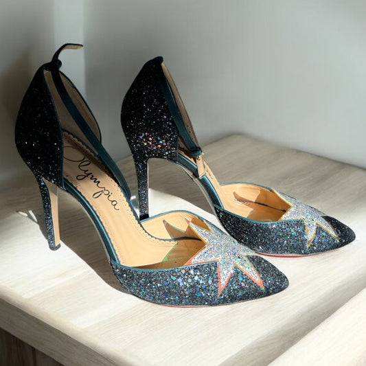 Sophia Webster Glitter Star Heels – Size 38.5 EU