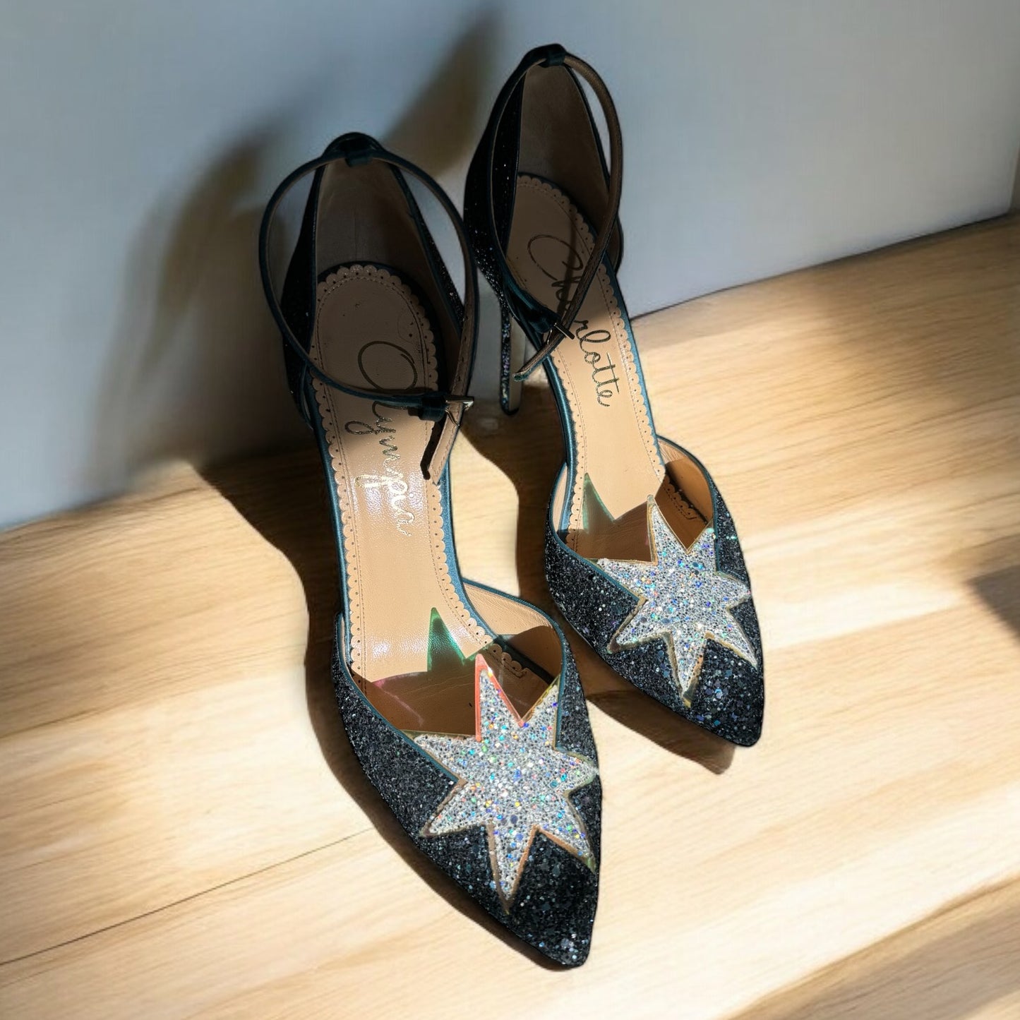 Sophia Webster Glitter Star Heels – Size 38.5 EU