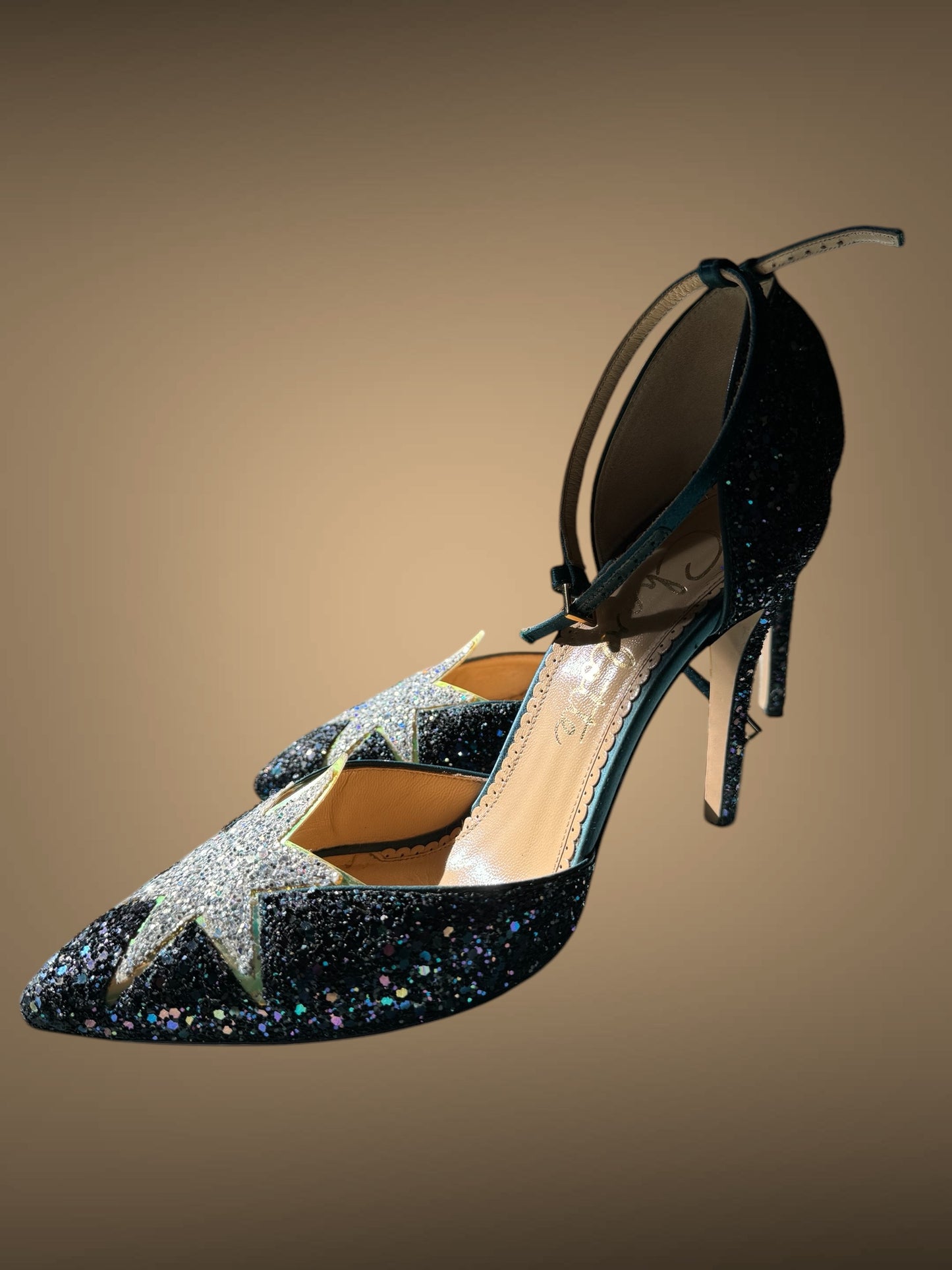 Sophia Webster Glitter Star Heels – Size 38.5 EU