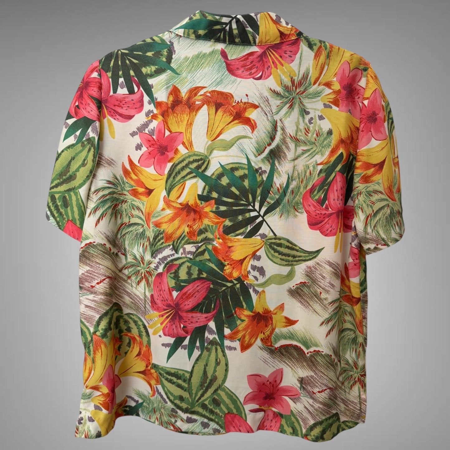 Floral Tropical Print Hawaiian Shirt