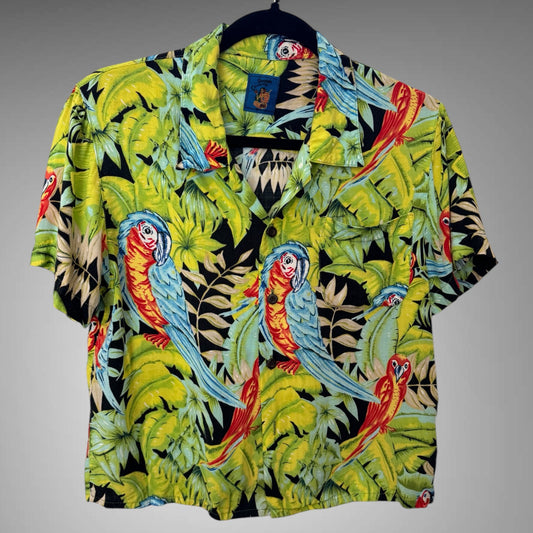 Parrot Print Hawaiian Shirt