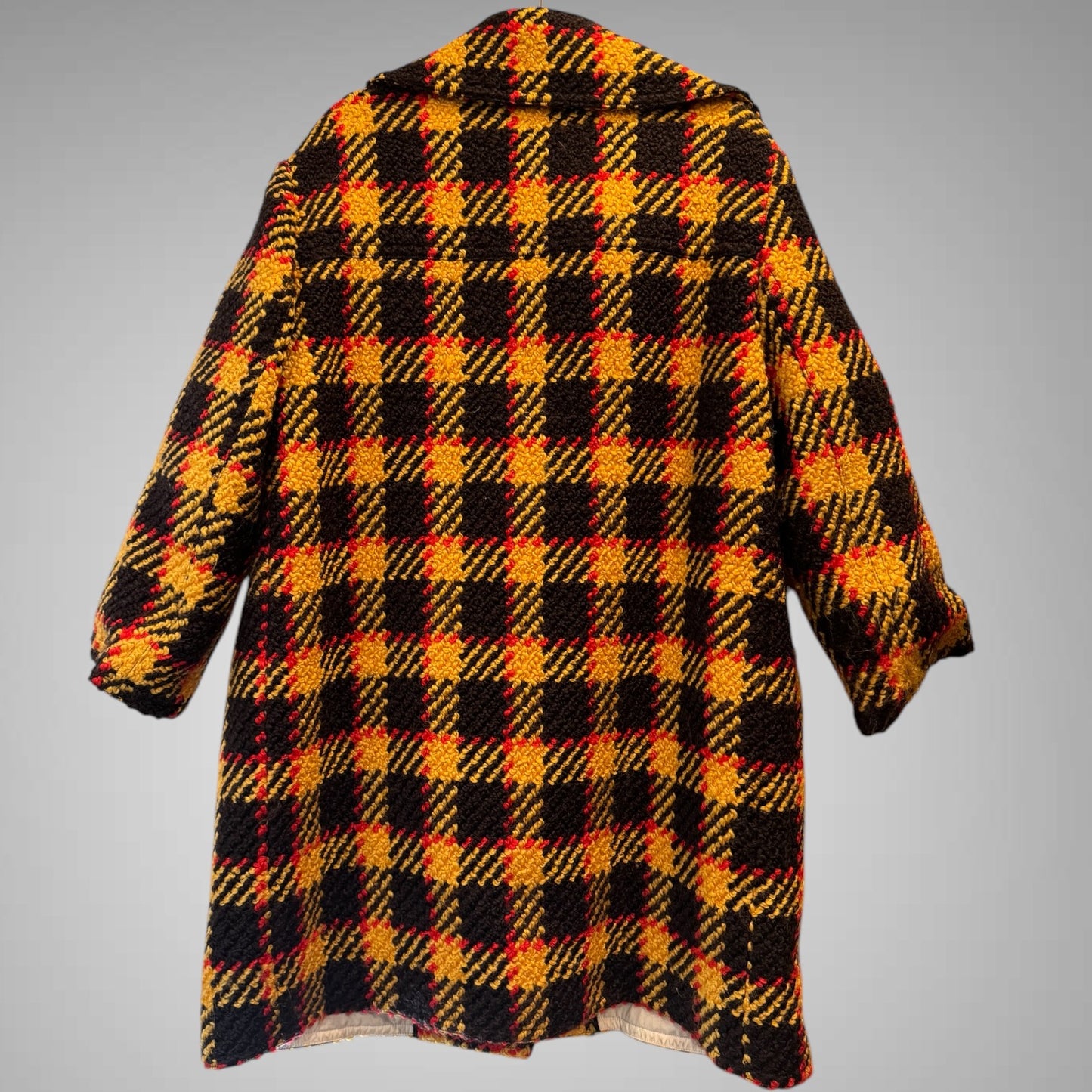 Marni Size 42 Insanely Cool Timeless Plaid Jacket with Detachable Fur Collar