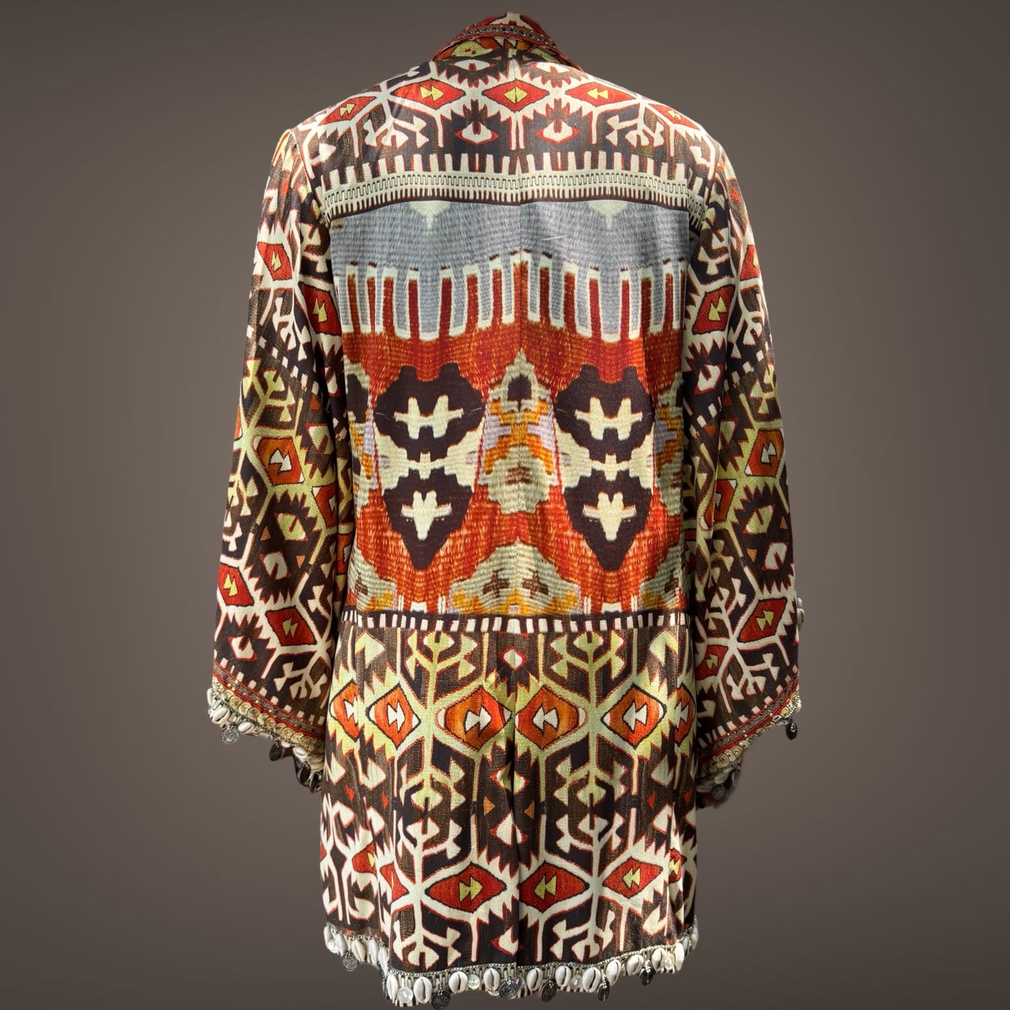 Camilla Tribal Print Embellished Kimono Jacket – One Size
